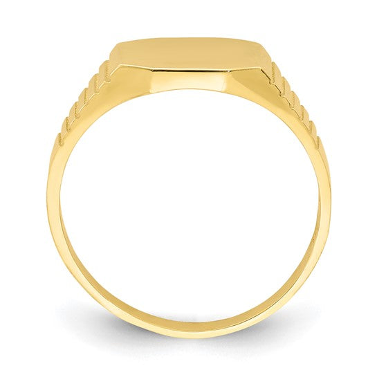 10KT Yellow Gold Signet Baby Ring