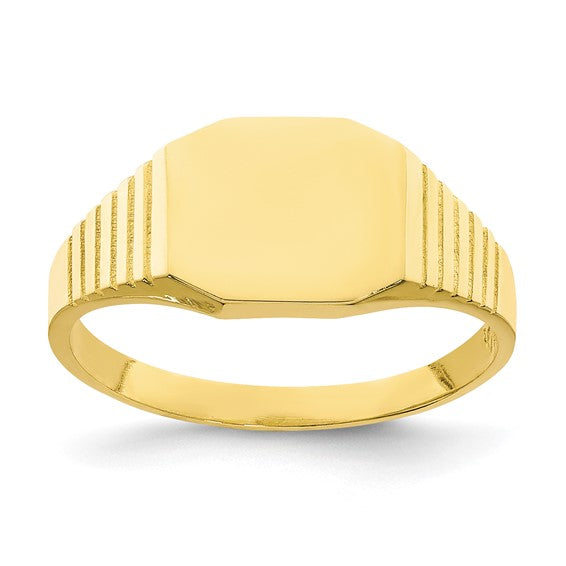 10KT Yellow Gold Signet Baby Ring
