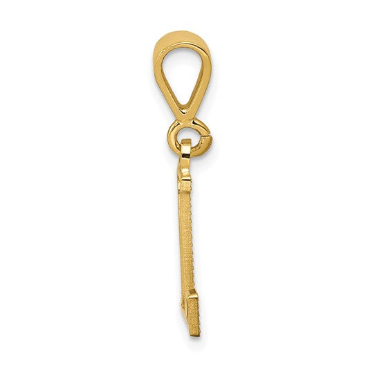 10KT Yellow Gold Initial L Pendant