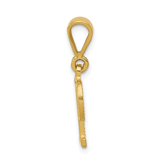 10KT Yellow Gold Initial P Pendant