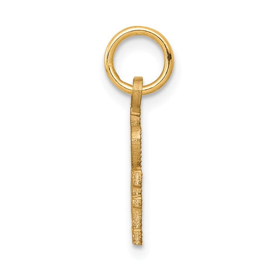 10KT Yellow Gold I HEART GOLF Charm