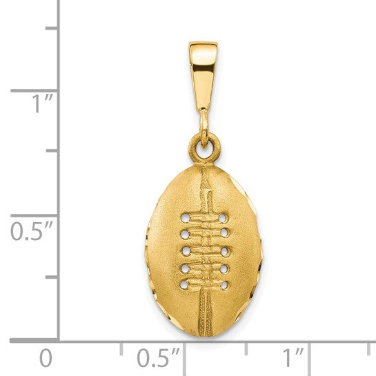 10KT Yellow Gold Football Charm