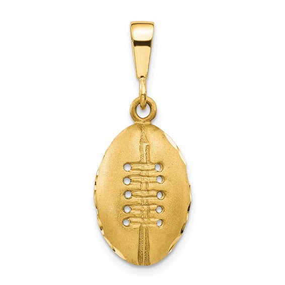 10KT Yellow Gold Football Charm