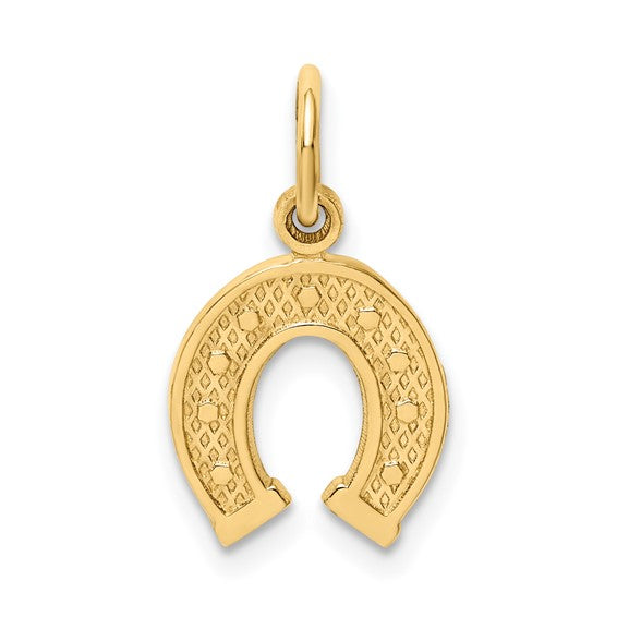 10kt Yellow Gold Horseshoe Charm