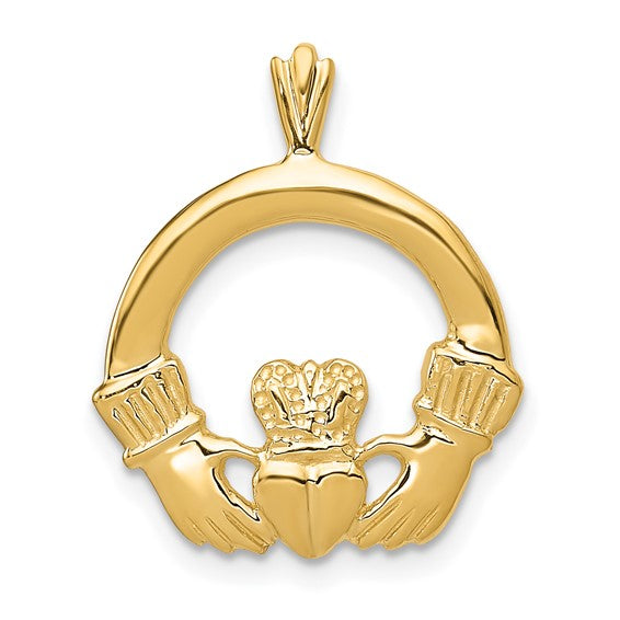 10kt Yellow Gold Claddagh Pendant