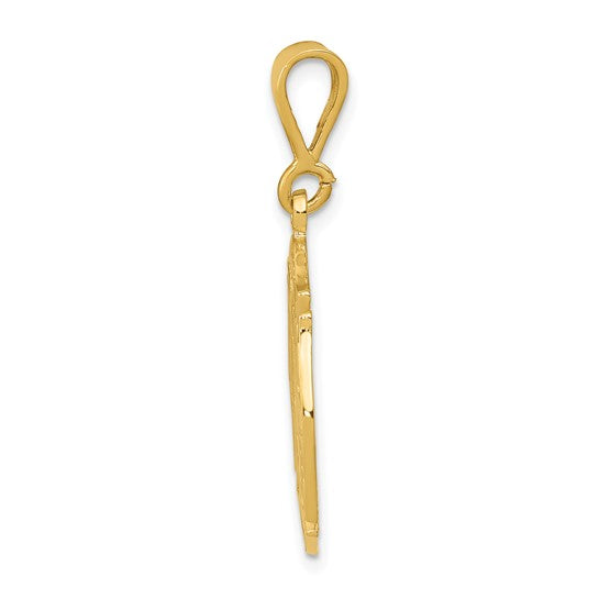 10kt Yellow Gold Fire Rescue Pendant