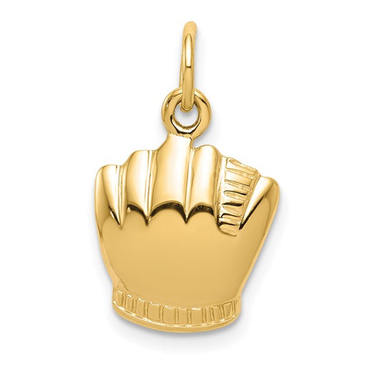 10KT Yellow Gold Baseball Charm