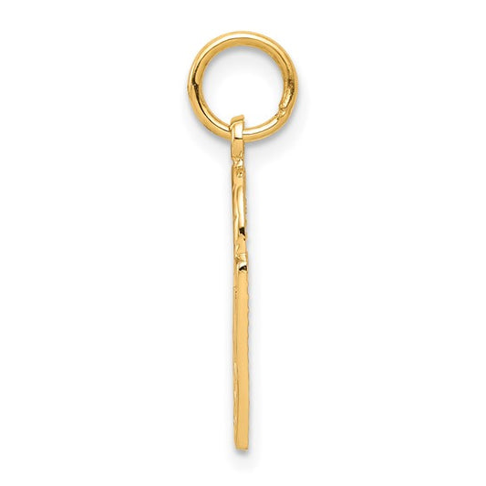 10KT Yellow Gold Basketball Charm