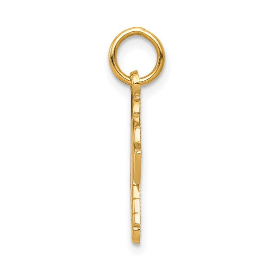 10KT Yellow Gold Hockey Charm