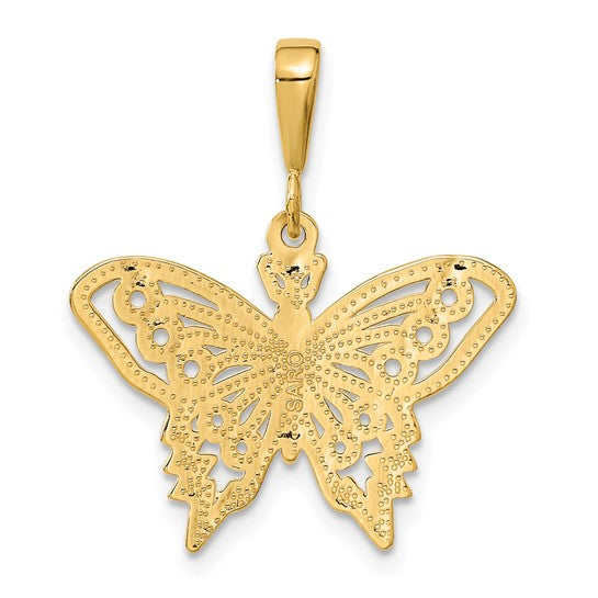 10kt Yellow Gold Butterfly Charm