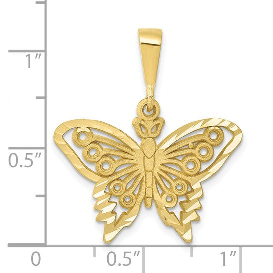 10kt Yellow Gold Butterfly Charm