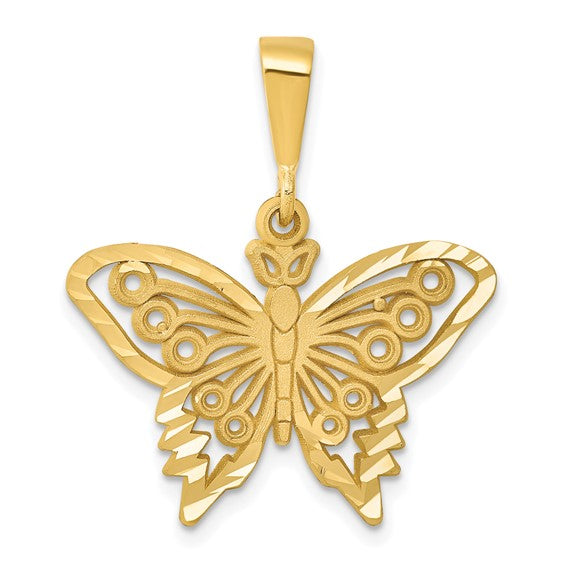 10kt Yellow Gold Butterfly Charm