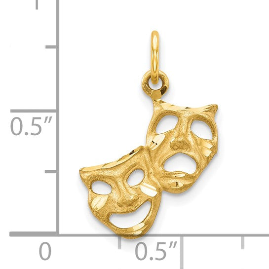 10kt Yellow Gold Comedy/Tragedy Charm