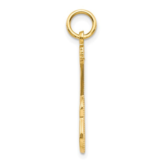 10kt Yellow Gold Guitar Charm