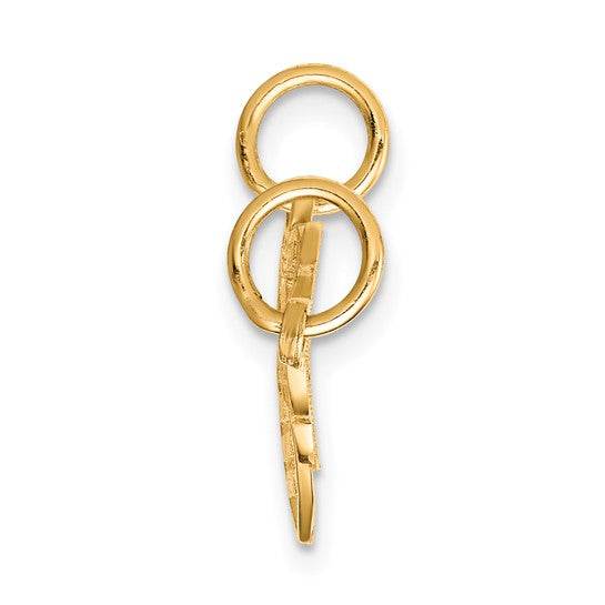 10kt Yellow Gold Heart and Key Break-apart Charm