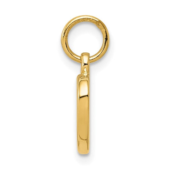 10kt Yellow Gold Polished Cut-out Heart Pendant