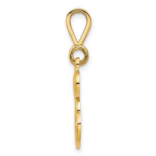 10kt Yellow Gold Initial E Pendant