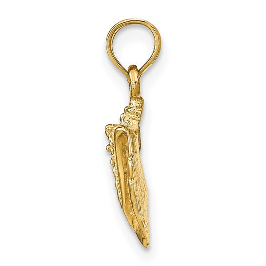 10kt Yellow Gold Conch Shell Pendant