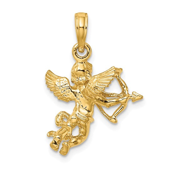 10kt Yellow Gold Cupid w/Bow and Arrow Charm