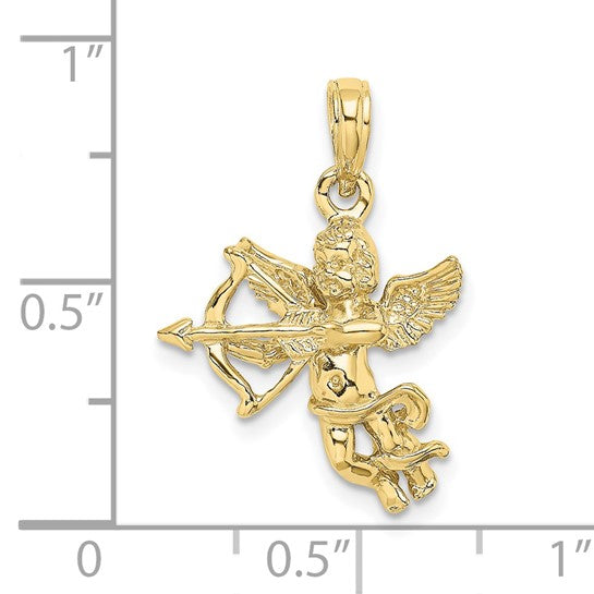 10kt Yellow Gold Cupid w/Bow and Arrow Charm