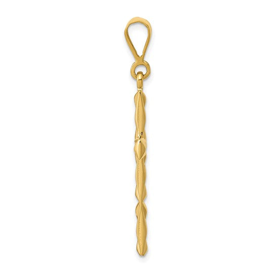 10kt Yellow Gold Reversible Latin Cross Pendant