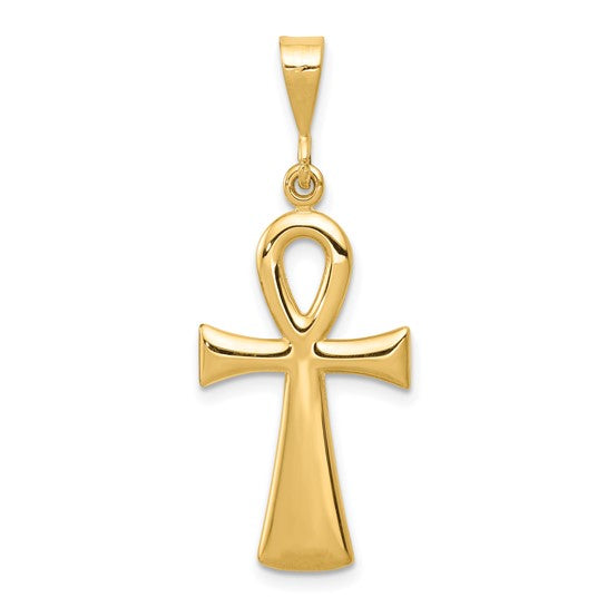 10kt Yellow Gold Egyptian Ankh Cross Pendant