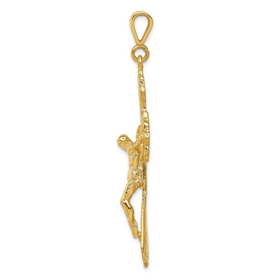 10KT Yellow Gold Crucifix Charm