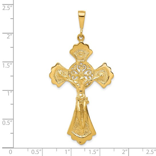 10KT Yellow Gold Crucifix Charm