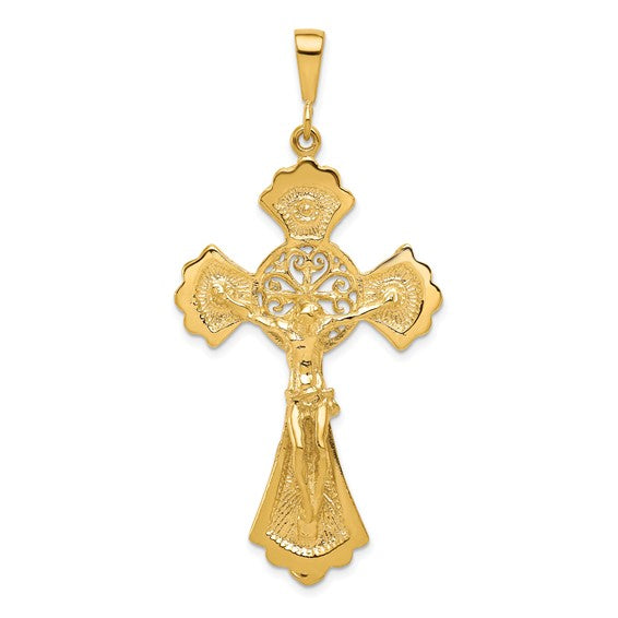 10KT Yellow Gold Crucifix Charm