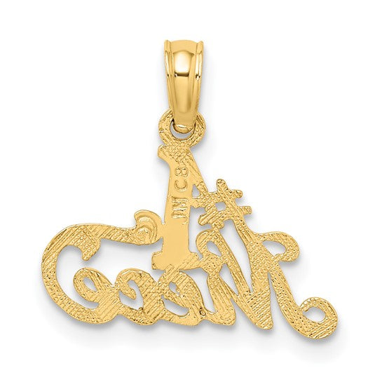 10kt Yellow Gold #1 NIECE Charm