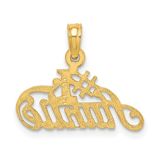 10kt Yellow Gold #1 AUNTIE Charm
