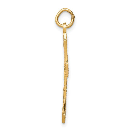 10kt Yellow Gold Cross Charm