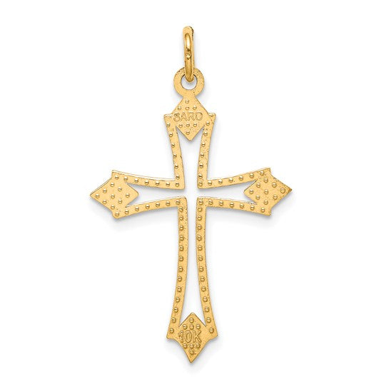 10kt Yellow Gold Cross Charm