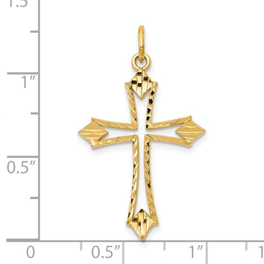 10kt Yellow Gold Cross Charm