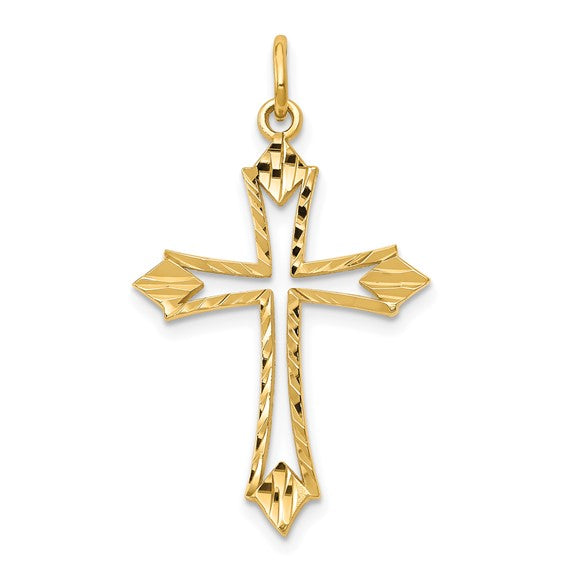 10kt Yellow Gold Cross Charm