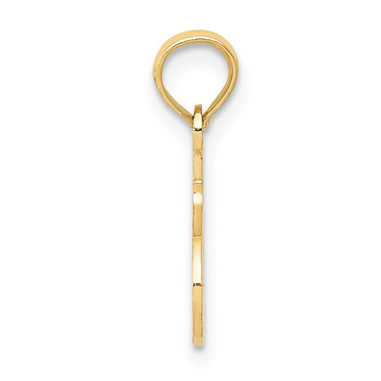 10kt Yellow Gold #1 Sister Pendant