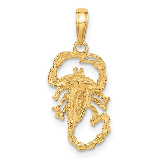 10kt Yellow Gold Scorpion Charm