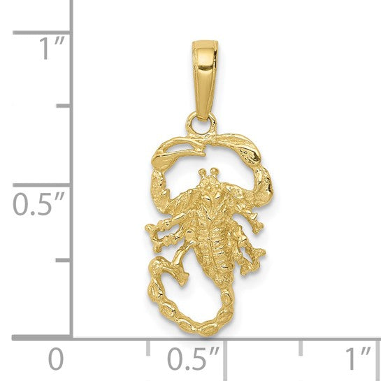 10kt Yellow Gold Scorpion Charm