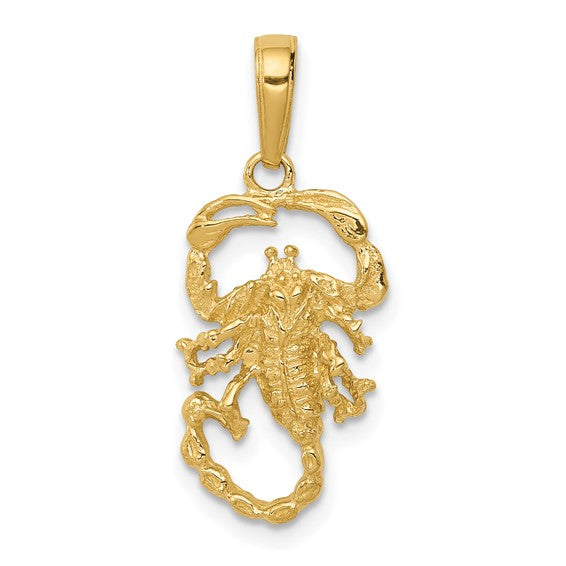 10kt Yellow Gold Scorpion Charm