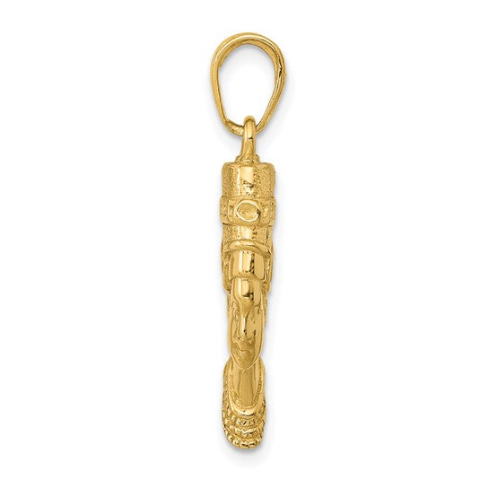 10kt Yellow Gold 3-D Nefertiti Pendant