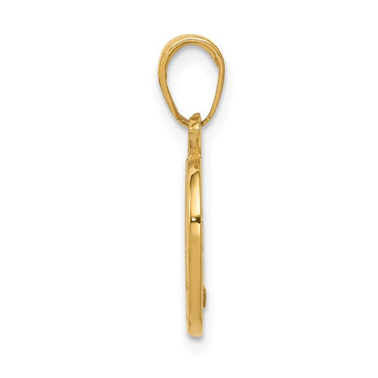 10kt Yellow Gold New York City Skyline in Apple Pendant