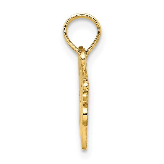 10kt Yellow Gold POLICE OFFICER'S MOM Charm