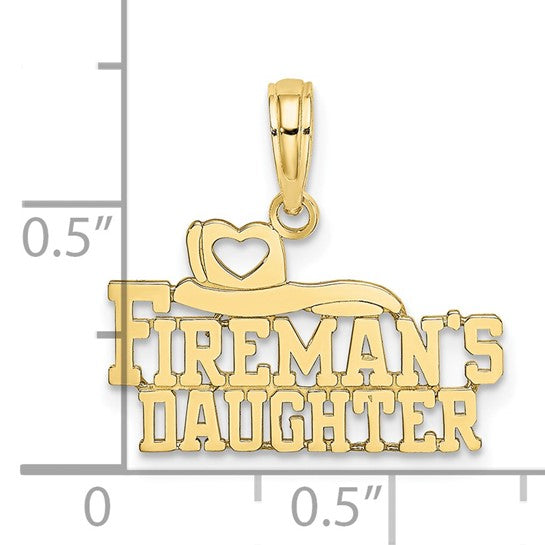 10kt Yellow Gold FIREMAN'S DAUGHTER Charm