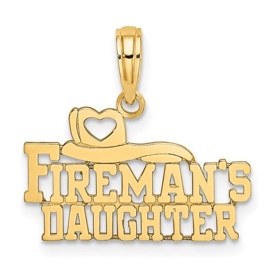 10kt Yellow Gold FIREMAN'S DAUGHTER Charm