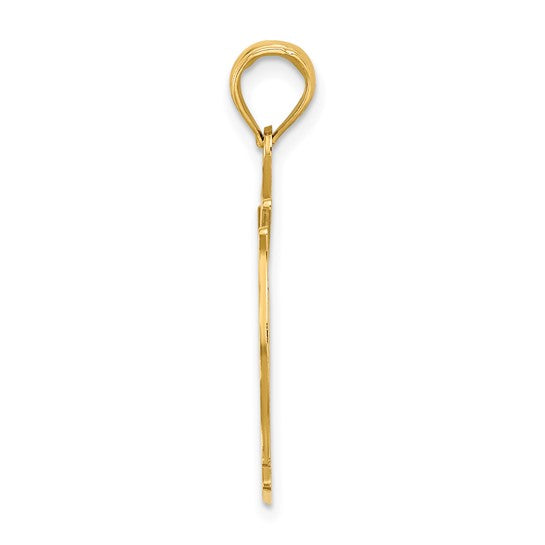 10kt Yellow Gold FD LADIES AUX in Shield Charm