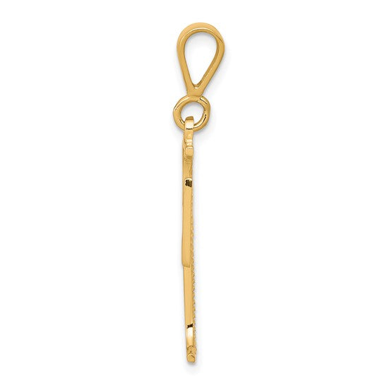 10kt Yellow Gold Cross Charm