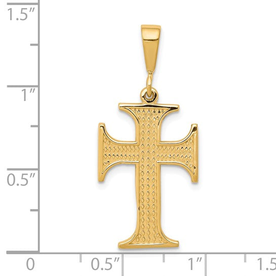 10kt Yellow Gold Cross Charm
