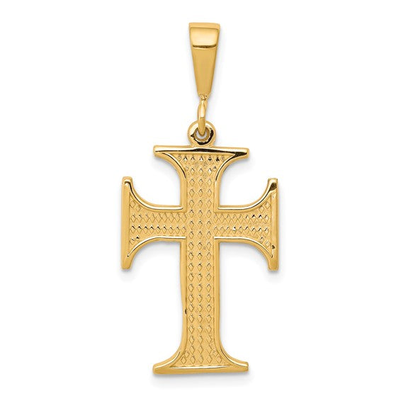 10kt Yellow Gold Cross Charm