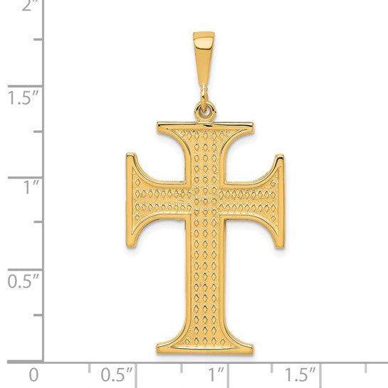10kt Yellow Gold Cross Charm