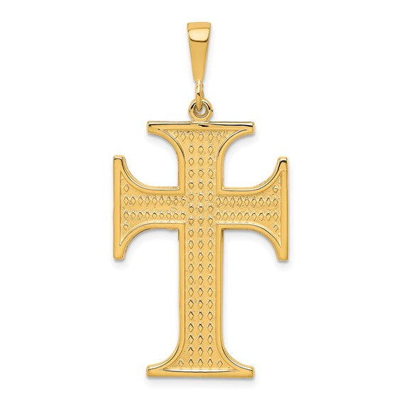10kt Yellow Gold Cross Charm